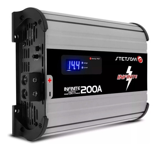 Fonte Automotiva Stetsom Infinite 200a Digital 12v Cor Prateado