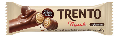 Chocolate Trento Peccin PECCIN S A marula com sem agregado caixa 16 g 29 u