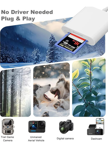 Lector De Tarjetas De Memoria Usb C Adaptador Otg Usb 2 En 2