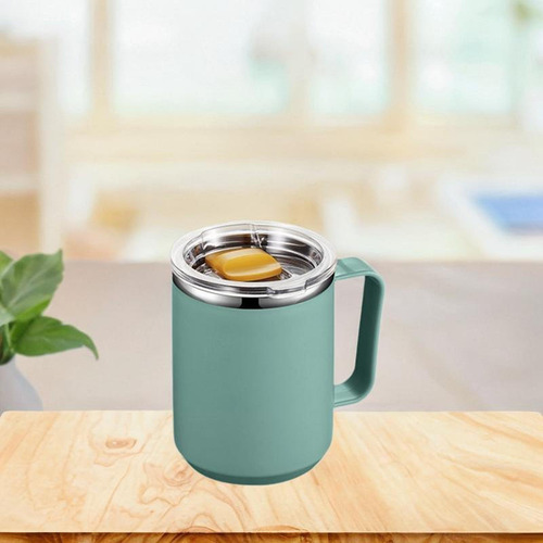 Taza De Café Aislada Con Tapa Deslizante, Taza De Verde