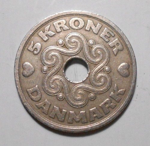 Dinamarca Moneda De 5 Coronas 1990 - Km#869.1 - Margrethe Il