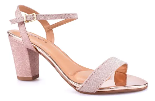 Sandália salto sale vizzano lurex