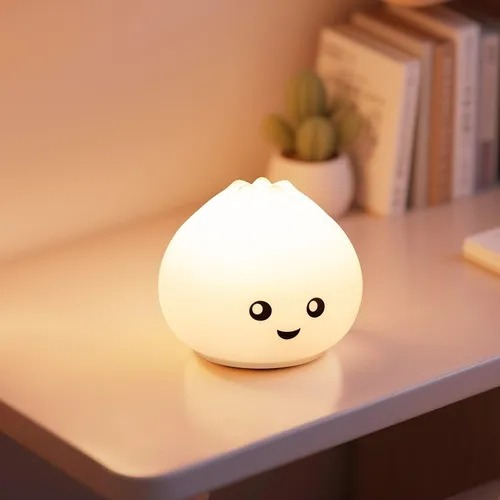 Lámpara De Silicona Espanta Cucos Recargable Luz Rgb Touch