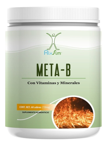 Meta-b Con Vitaminas Y Minerales Oficiales De Natural Slim Sin sabor