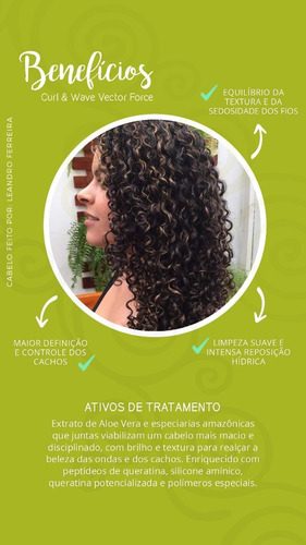 Shampoo E Condicionador Grandha Vector Force Cachos Crespos