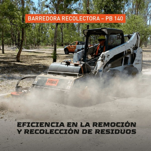 Barredora Recolectora Pecari Para Minicargadora-pb140