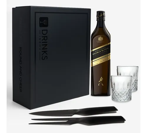 Regalo Whisky Jw D Black + Vasos + Set Asado - Tomate Algo