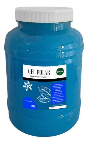 Gel Criogeno Polar, Reductor, Modelador X 3 Kilos