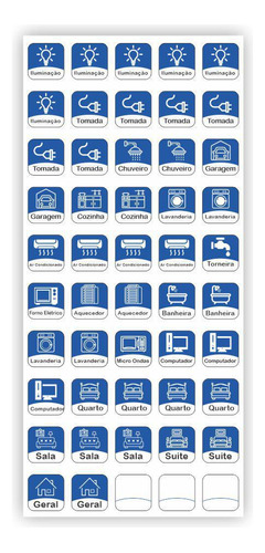 Adesivo Quadro Disjuntor Sinalização Energia Quadro De Força