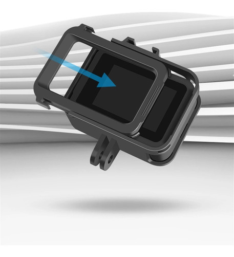 Imagen 2 de 5 de Protector Frame P/ Gopro Hero 8 Black+ Micas Vidrio 9h, Case