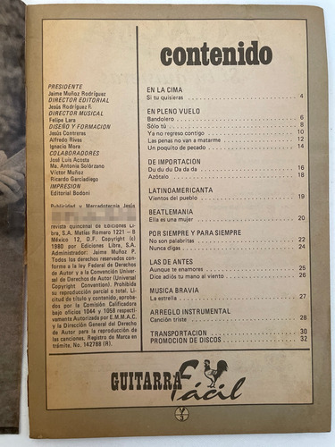 Revista Guitarra Facil #187 Los Bukis Joan Sebastian Lupita (Usado)