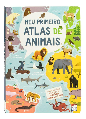 Meu Primeiro Atlas De Animais, De White Star S.r.l. Editora Happy Books, Capa Dura Em Português, 2023