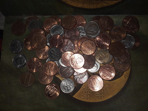 Moneda One Dime Y One Cent Americanas Coleccion Desde 1977 (Usado)
