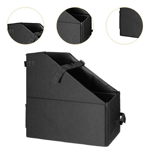Caja Para Almacenaje De Bicicletas Plegable, 2 Correas Negro