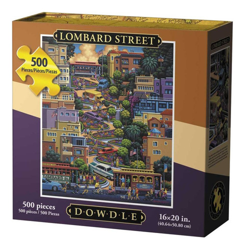 Dowdle Folk Art Puzzleslombard Street Puzzle, 500piezas