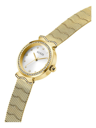 Reloj Guess Mujer Dorado Acero Inoxidable Mermaid Fondo Plateado