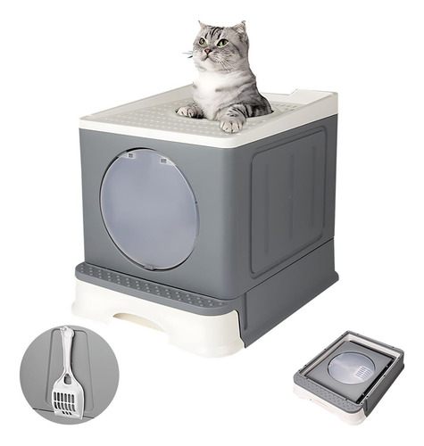 Caja De Arena Para Gatos Chicos Plegable Con Tapa,caja Arena