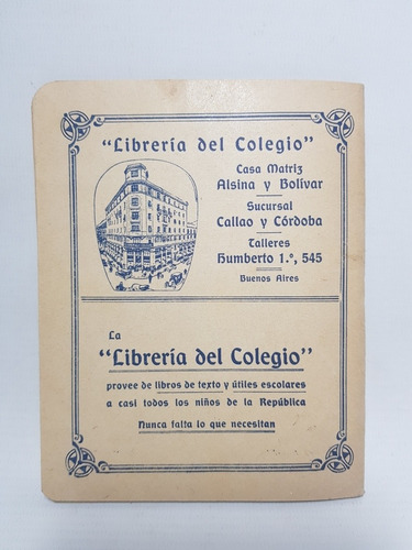 Imagen 2 de 7 de Librería Del Colegio Antigua Libreta Escolar Mag 57537