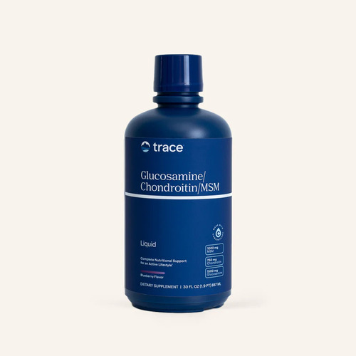 Trace Minerals Glucosamina Condroitina Msm Liquido 30 Oz Sabor Blueberry