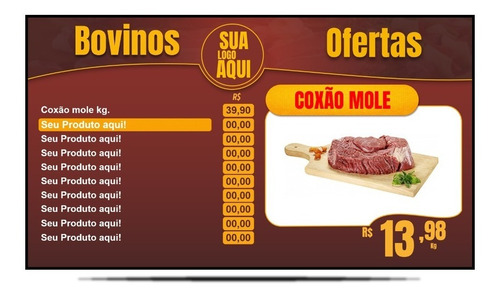 Menu Digital Para Açougue E Casa De Carnes