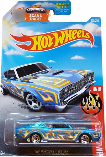 Auto Hot Wheels 69 Mercury Cyclone Flames Llamas Colecc Rdf1