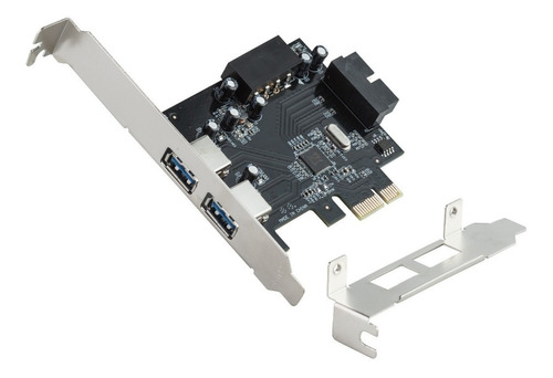 Placa Pci-e 2 Portas Usb 3.0 + 19 Pinos Painel Front Usb 3.0