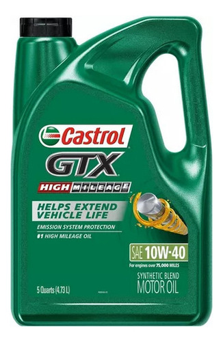 Aceite Castrol 10w40 Semi Sintético 5l Original Sellado