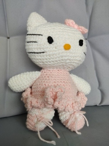 Hello Kitty Tejido Al Crochet 