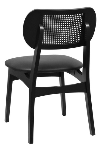 Kit 2 Cadeiras Organik Corano Preto - Preto