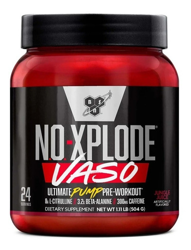 Bsn No-xplode Vaso 24 Servicios Pre Entreno Vasodilatador Sabor Sandía