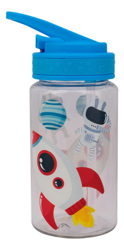 Botella Plástico Agua Personajes Animados & Disney 450ml Color Astronauta