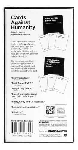 Juego De Cartas Contra La Humanidad Humor Negro