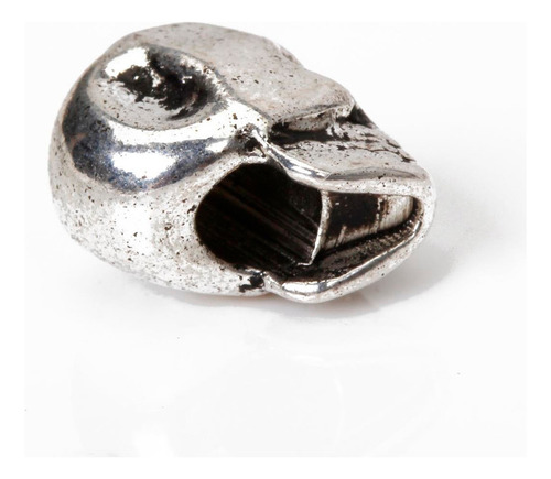 50 Piezas De Cuentas De Calavera De Plata Antigua Para