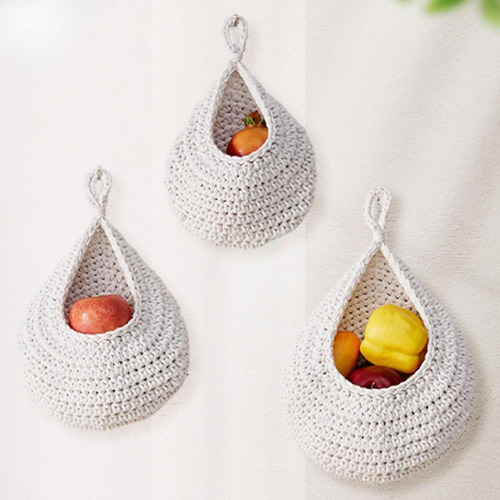 Cesta De Parede Suspensa Com Cesta De 28cm X 35cm Branco