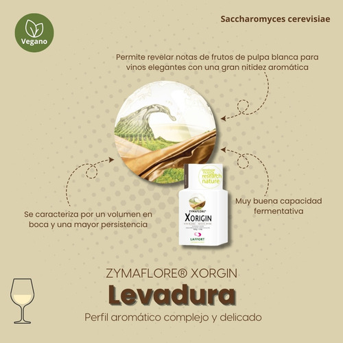 Levadura Xorigin Laffort Hacer Vino Blanco Y Rosado .5kg