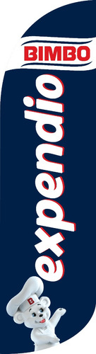 Bandera Publicitaria Expendio Bimbo 2.8m Doble Cara Expendio Bimbo