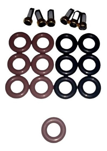 Kit Limpieza De 6 Inyectores Sellos Viton Jeep Cherokee 6 Ci