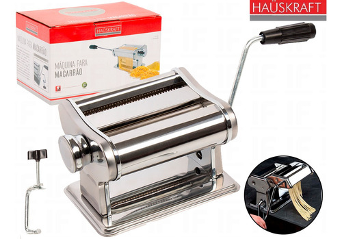 Máquina Para Macarrão Ravioli Manual Massa Caseira Aço Inox 