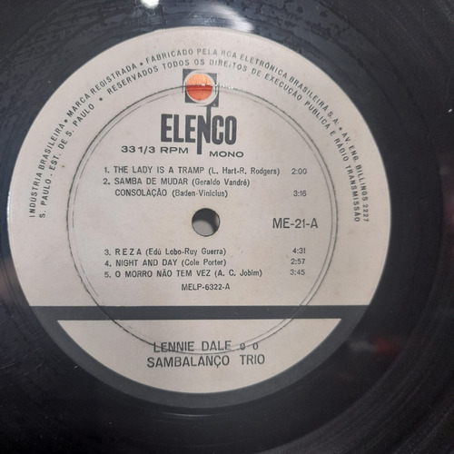 Imagem 6 de 10 de Vinil Lp Lennie Dale E O Sambalaço Trio Mono Ler Anúncio