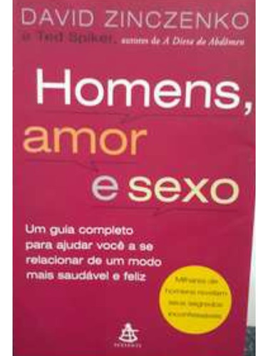 Livro Homens, Amor E Sexo David Zinczenko