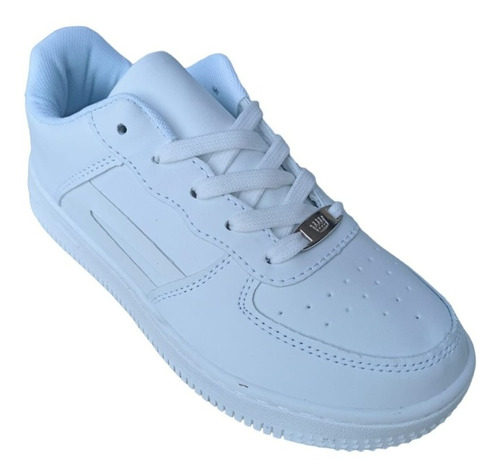 Zapatilla Escolar Juvenil Blanco Unisex (talla 35-45)