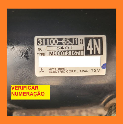 Motor Arranque Grand Vitara 2.0 Automática 11 12 13 14 15 16 (Usado)