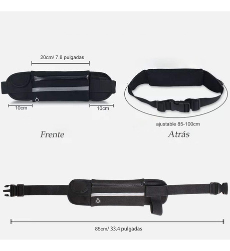 Cangurera Deportiva Bolsa Deportiva Con Cinturón Elastic Y