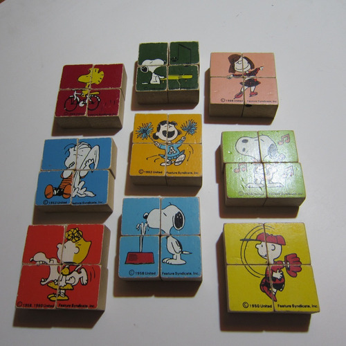 Rompecabezas De Madera Snoopy Años´70