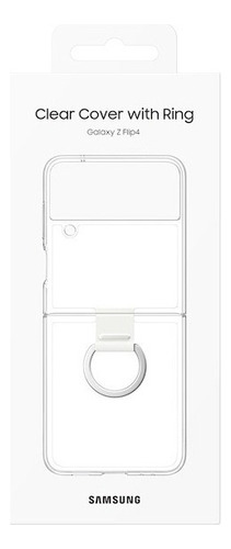 Samsung Original Clear Cover Con Ring Para Galaxy Z Flip4