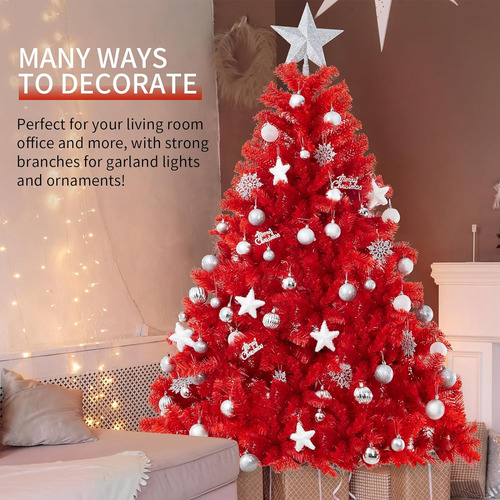 Jearey Artificial Holiday Christmas Tree 6ft, Árbol De Navid