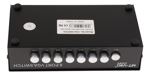 Vga Swicther Caja 8 En Un Salida Con Botón Accesorios