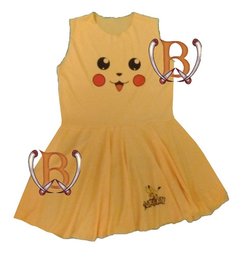 Pikachu Vestido Umbreon Otaku Pokemon Disfraz Niña Infantil