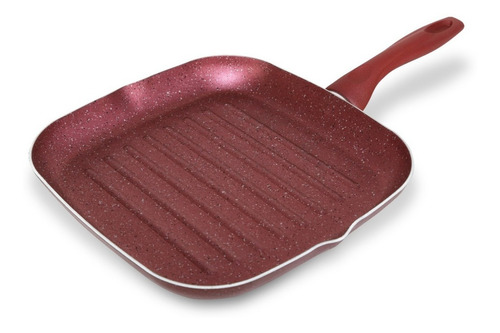 Comal Cuadrado Antiadherente Italiano Royal Haus 28 X 28cm Color Vino