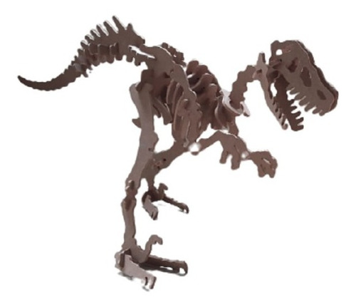 Velociraptor  Rompecabezas Dinosaurios 3d Gigante Jurasico